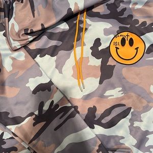 Purple Army Print Hoodie - Trapper